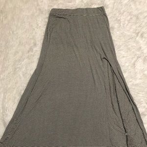 LAST CALL! Brandy black and white striped skirt